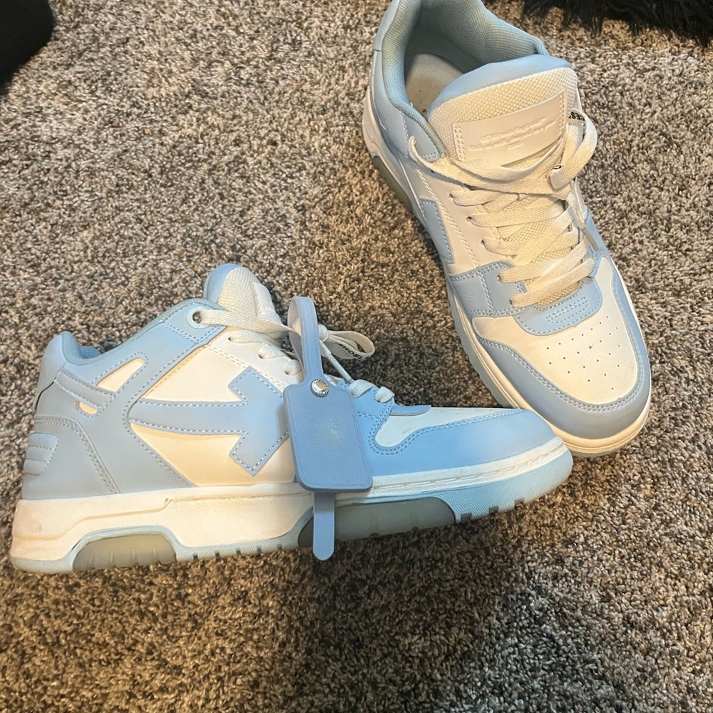 Light Blue and White Sneakers
